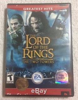 Playstation 2 Ps2 Lord Of The Rings Two Towers (error Print Cover Art) Vgc Rare