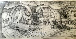 RALPH BAKSHI'S THE LORD OF THE RINGSBAG END (Bilbo's House) CONCEPT ART