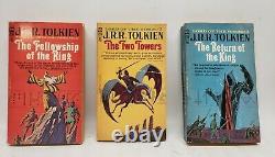 RARE 1965 LORD OF THE RINGS 3 Book SET PAPERBACK UNAUTHORIZED ACE BOOKS TOLKIEN