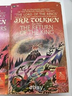 RARE 1965 Lord Of The Rings Trilogy Box Set RETURN OF THE KING first Printing