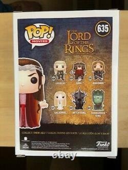 RARE ELROND Lord of the Rings LOTR HT Funko POP VINYL New in Box + Protector