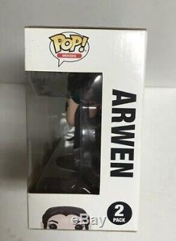 RARE! Funko Pop Lord of the Rings ARAGORN & ARWEN 2-Pack 2017 SDCC Exclusive HTF