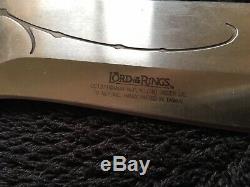 RARE LOTR United Cutlery UC1371 Elven Knife of Strider Lord of the Rings