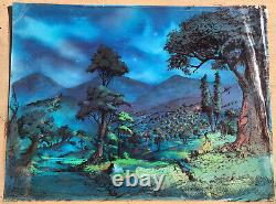 Ralph Bakshi's The Lord Of The Ringsoriginal Shire Background Production Art