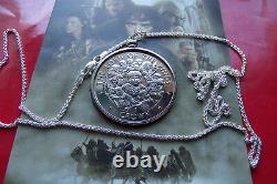 Rare Lord of the Rings Queen Elizabeth II Isle of Man Crown pendant w COA & Box