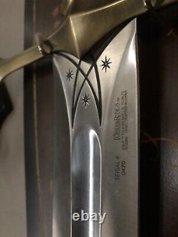 Rare United Cutlery The Lord of the Rings LOTR Sword Of Isildur UC2598