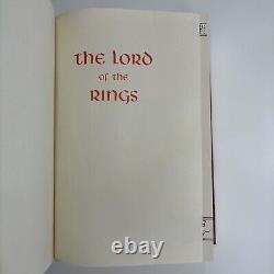 Red Foil Collectors Edition Lord of the Rings LOTR book with Map 2nd Edition