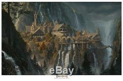 Rivendell licensed Lord of the Rings paper giclee