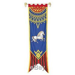 Rohan II Lord of the Rings Flag/Banner- Large 21x80 w Pole-Import (FW-3022)