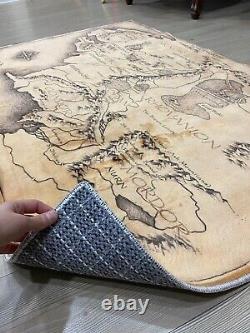 Rohan map rug, gondor map rug, middle earth map rug, the lord of the rings map