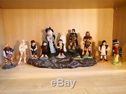 Royal Doulton Lord of the Rings Tolkien complete set of 12 figures and base mint