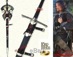 S4804 LORD OF THE RINGS GUARDIAN RANGER STRIDER SWORD With SCABBARD & PLAQUE 51
