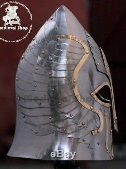 SCA LARP 18GA Medieval Helmet Lord of the Rings Helmet Replica Halloween Costume