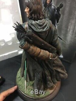 Sideshow Lord Of The Rings Exclusive Aragorn as Strider Polystone Statue Figure