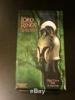 Sideshow Weta HIGH ELVEN HELM Lord of the Rings LotR Elf Helmet 1/4 Scale Rare