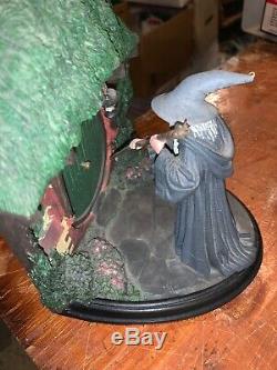 Sideshow Weta NO ADMITTANCE Bookends Lord of the Rings Bilbo Gandalf The Hobbit