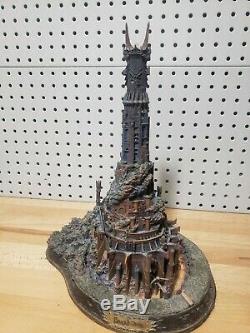 THE DARK TOWER OF SAURON STATUE by The Danbury Mint Lord of the Rings CHIPS