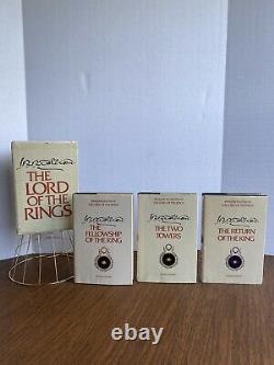 THE LORD OF THE RINGS 3 VOLS 1965 HOUGHTON 2nd Ed. By J. R. R. TOLKIEN Book Set