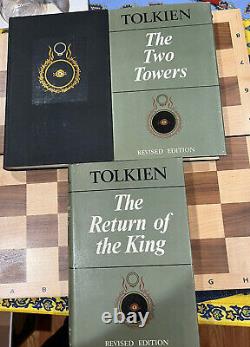 THE LORD OF THE RINGS 3 VOLS 1967 HOUGHTON second Edition J. R. R. TOLKIEN 1st P