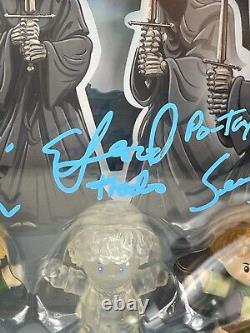 THE LORD OF THE RINGS 4 HOBBITS SIGNED FP Little People Battle At Weathertop JSA