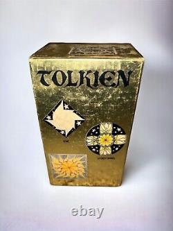 THE LORD OF THE RINGS Gold Foil Box Set 4 Titles JRR Tolkien Ballantine 1973 PB