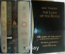 THE LORD OF THE RINGS J. R. R. Tolkien 4 Vol Set 60th Anniversary Edition New