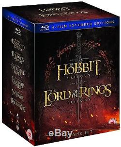 THE LORD OF THE RINGS+THE HOBBIT MIDDLE EARTH COMPLETE Extended RgFree BLU-RAY