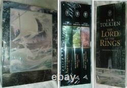 THE LORD OF THE RINGS & THE HOBBIT by JRR Tolkien 4 Vol Set illus by Alan Lee