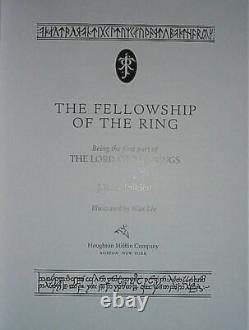 THE LORD OF THE RINGS & THE HOBBIT by JRR Tolkien 4 Vol Set illus by Alan Lee