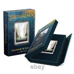THE LORD OF THE RINGS The Fellowship of the Ring 1oz Pure Silver Coin NZ Min
