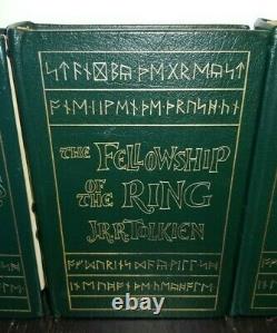 TOLKIEN Lord of the Rings Hobbit Silmarillion EASTON PRESS Deluxe 5 Book Lot