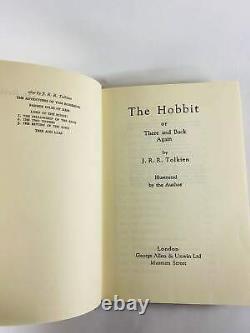 The Hobbit FIRST EDITION 15th printing vintage Lord of the Rings book by JRR Tol