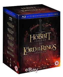 The Hobbit + Lord Of The Rings 6 Film Extended Editions Blu Ray Boxset 30 Discs