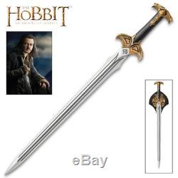 The Hobbit Lord of the Rings 38 Bard the Bowman Sword w Plaque United Cutlery