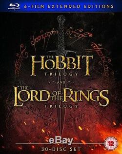 The Hobbit Trilogy/The Lord of the Rings Trilogy Extended. Regions 1,2,3