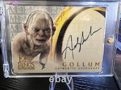 The LORD OF THE RINGS The Two Towers AUTO Andy Serkis As Gollum Autograph Card