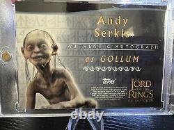The LORD OF THE RINGS The Two Towers AUTO Andy Serkis As Gollum Autograph Card