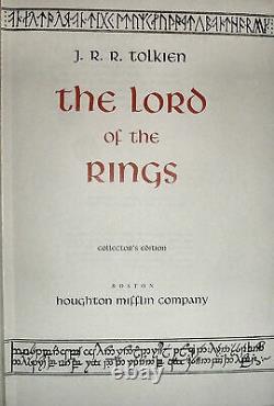The LORD Of THE RINGS Westmarch Collectors Edition J. R. R. Tolkien 1974 Edition