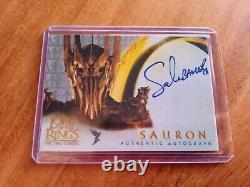 The Lord Of The Rings SAURON SALA BAKER custom Autograph Card TOPPS Style auto