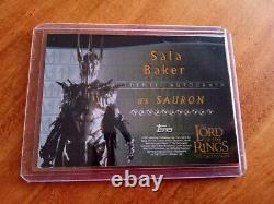 The Lord Of The Rings SAURON SALA BAKER custom Autograph Card TOPPS Style auto