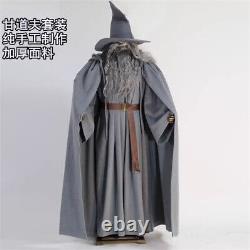 The Lord Of The Rings The Hobbit Gandalf Cosplay Costume Grey Cloak Full Set New