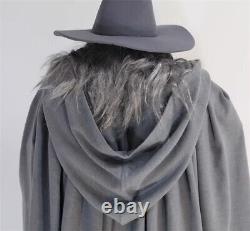 The Lord Of The Rings The Hobbit Gandalf Cosplay Costume Grey Cloak Full Set New