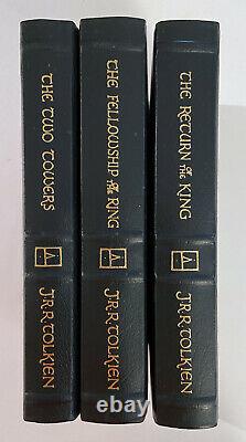 The Lord Of The Rings Trilogy by JRR Tolkien Easton Press Genuine Leather