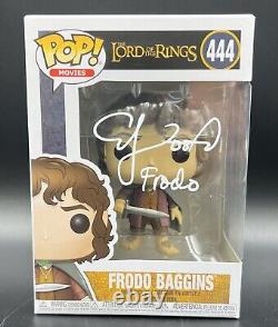 The Lord of The Rings Elijah Wood Signed Autographed Funko Pop 444 BAS Frodo 1