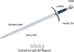The Lord of The Rings LOTR Sword Glamdring of Gnadalf Stainless Steel Hand Forge