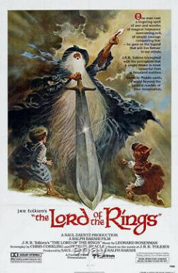 The Lord of the Rings (1978) Movie Poster, Original, SS, Unused, NM, Folded