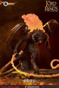 The Lord of the Rings Balrog Figure Statue 11 /w Articulation+Flaming Whip Gift