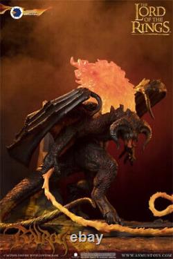 The Lord of the Rings Balrog Figure Statue 11 /w Articulation+Flaming Whip Gift