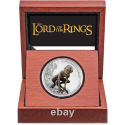 The Lord of the Rings Gollum Fine Silver Proof 2022 Niue COA SKUOPC22
