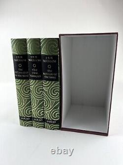 The Lord of the Rings JRR Tolkien Folio Society in Slipcase 3 Volumes
